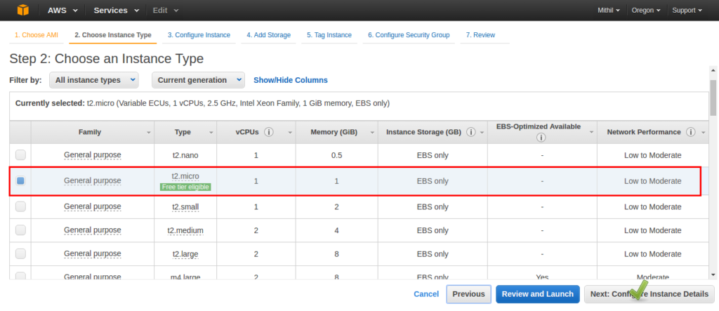 EC2 Instance Type