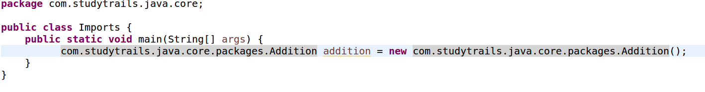 Using Imports in Java and importing packages – Studytrails